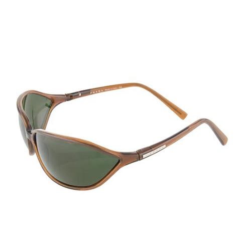 prada wrap around sunglasses old style|Prada sunglasses clear frame.